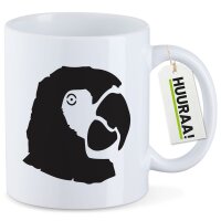 Kaffeetasse Papagei Silhouette 330ml