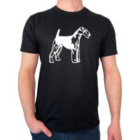 Herren T-Shirt Foxterrier Illustration