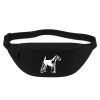 Bauchtasche Foxterrier Illustration 2,5 Liter Black