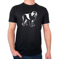 Herren T-Shirt Bernhardiner Silhouette