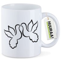 Kaffeetasse Turteltauben Tauben 330ml