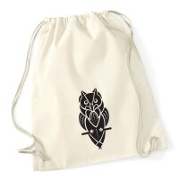 Turnbeutel Eule Tribal Tattoo 12 Liter