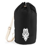 Seesack Eule Tribal Tattoo 20 Liter Black