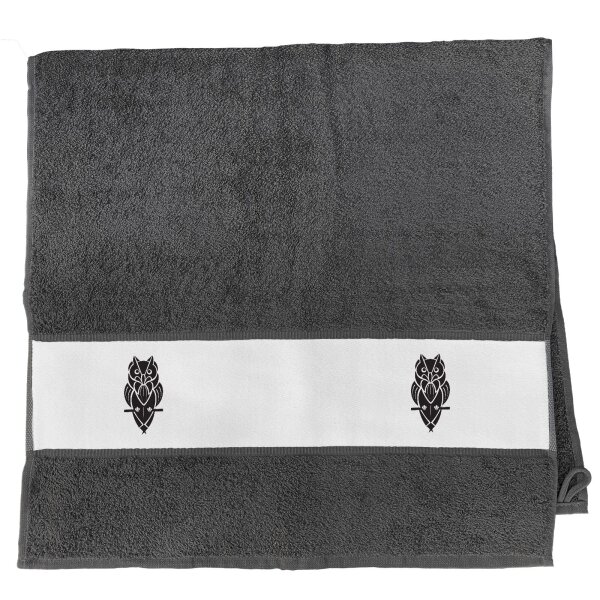 Handtuch Eule Tribal Tattoo 50x100cm