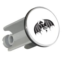 Waschbeckenst&ouml;psel Drache Silhouette 4cm