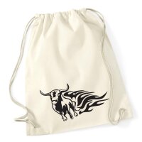 Turnbeutel Bulle Tribal Tattoo 12 Liter