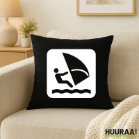 Kissen Windsurfen Symbol 40x40cm