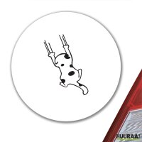 Aufkleber Katze Comic 10cm rund