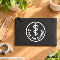 Kulturbeutel Arzt im Dienst Symbol 1 Liter Charcoal