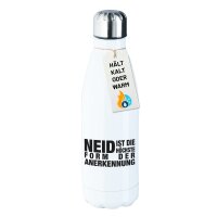 Trinkflasche Neid ist die h&ouml;chste Form der...
