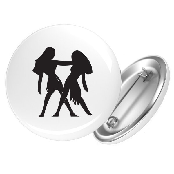 Button Zwillinge Sternzeichen