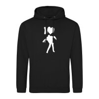 Unisex Hoodie I love Zombies Zombie