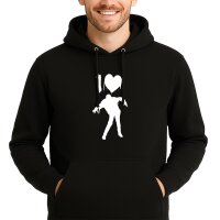 Unisex Hoodie I love Zombies Zombie