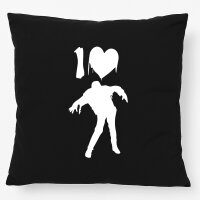 Kissen I love Zombies Zombie 40x40cm