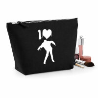 Kulturbeutel I love Zombies Zombie 1 Liter Charcoal
