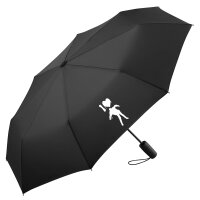 Regenschirm I love Zombies Zombie 98cm Schwarz