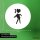 Aufkleber I love Zombies Zombie 10cm rund