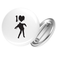 Button I love Zombies Zombie
