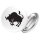 Button Stier Sternzeichen