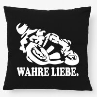 Kissen Wahre Liebe. Motorrad 40x40cm