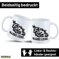 Kaffeetasse Wahre Liebe. Motorrad 330ml