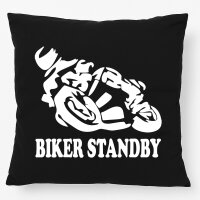 Kissen Biker Standby Motorrad 40x40cm