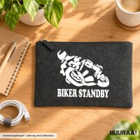 Kulturbeutel Biker Standby Motorrad 1 Liter Charcoal