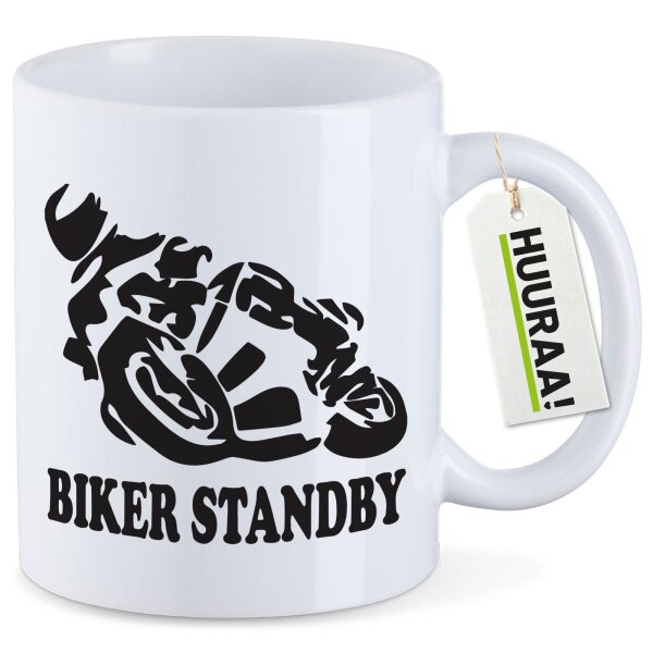 Kaffeetasse Biker Standby Motorrad 330ml