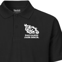Herren Polo Shirt Ganze Jahr Biker Motorrad