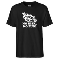Herren T-Shirt No risk, no fun Motorrad