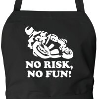 Schürze No risk, no fun Motorrad