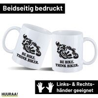Kaffeetasse Be bike. Think biker Motorrad 330ml