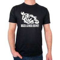 Herren T-Shirt Biker au&szlig;er Dienst Motorrad