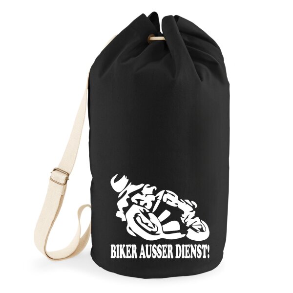 Seesack Biker außer Dienst Motorrad 20 Liter Black