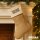 Weihnachtsstrumpf Gegner, keine Opfer Schriftzug Beige Jute