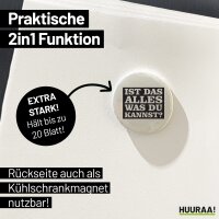 Magnet Alles was du kannst Schriftzug 59mm Kühlschrankmagnet