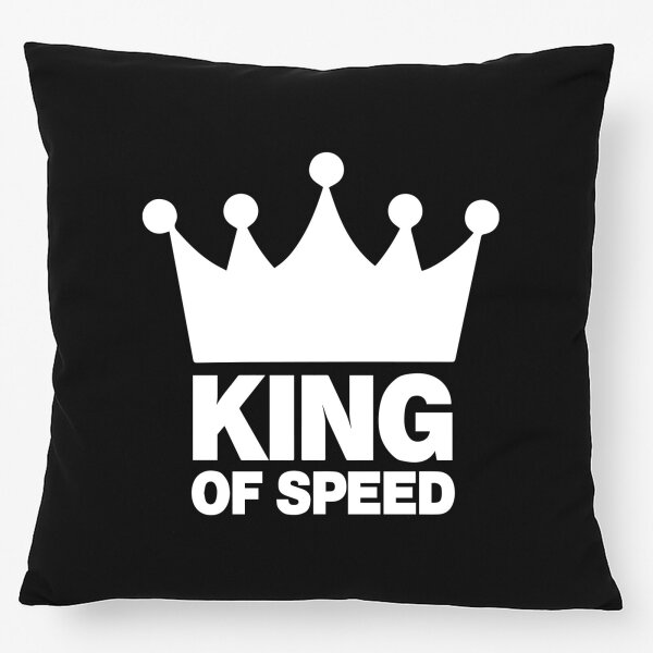 Kissen King of Speed Krone 40x40cm