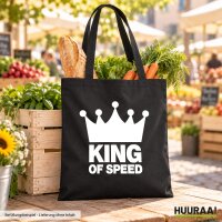 Jutebeutel King of Speed Krone 10 Liter