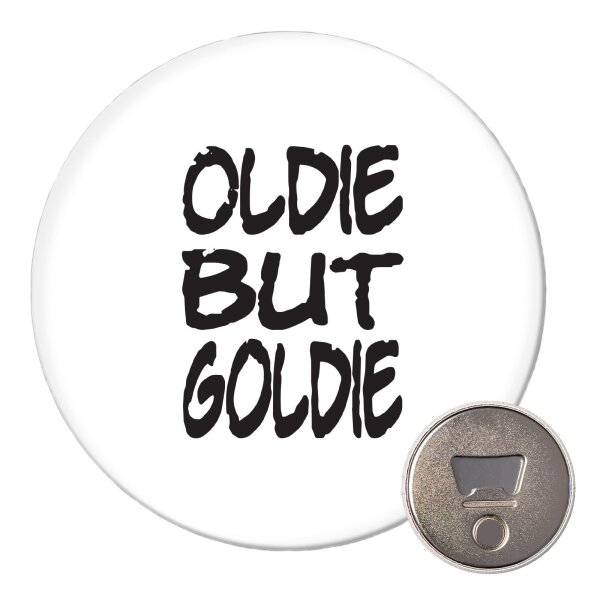 Magnet Oldie but Goldie Schriftzug 59mm Kühlschrankmagnet
