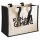 Jutetasche Klein aber gemein! Schriftzug 21 Liter Black
