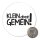 Magnet Klein aber gemein! Schriftzug 59mm Kühlschrankmagnet