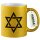 Glitzertasse Davidstern Symbol 330ml