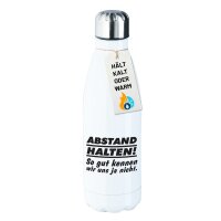 Trinkflasche Abstand halten So gut kennen wir uns ja...