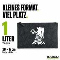 Kulturbeutel Jungfrau Sternzeichen 1 Liter Charcoal