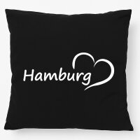 Kissen Hamburg Herz 40x40cm