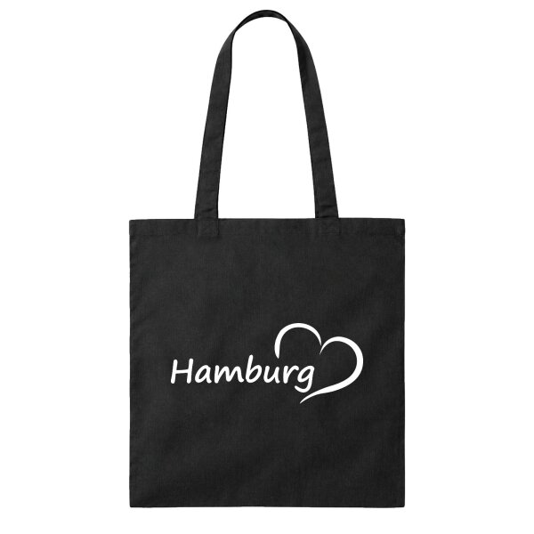 Jutebeutel Hamburg Herz 10 Liter