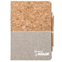 Notizbuch A5 Sponsored by Sozialamt Schriftzug 80 Blatt...