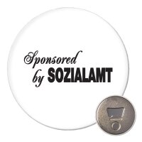 Magnet Sponsored by Sozialamt Schriftzug 59mm...