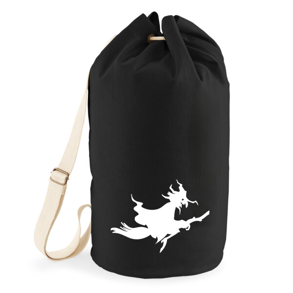 Seesack Fliegende Hexe Silhouette 20 Liter Black