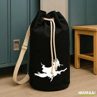 Seesack Fliegende Hexe Silhouette 20 Liter Black